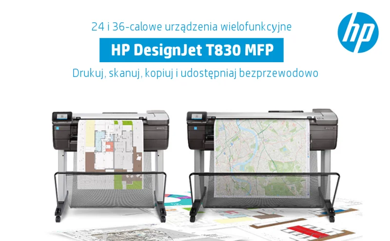 Szybki i kompaktowy - ploter HP Designjet T830 MFP