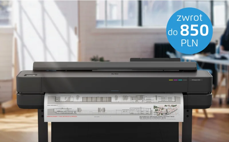 Kup ploter HP i odbierz nawet 850zł zwrotu na konto!