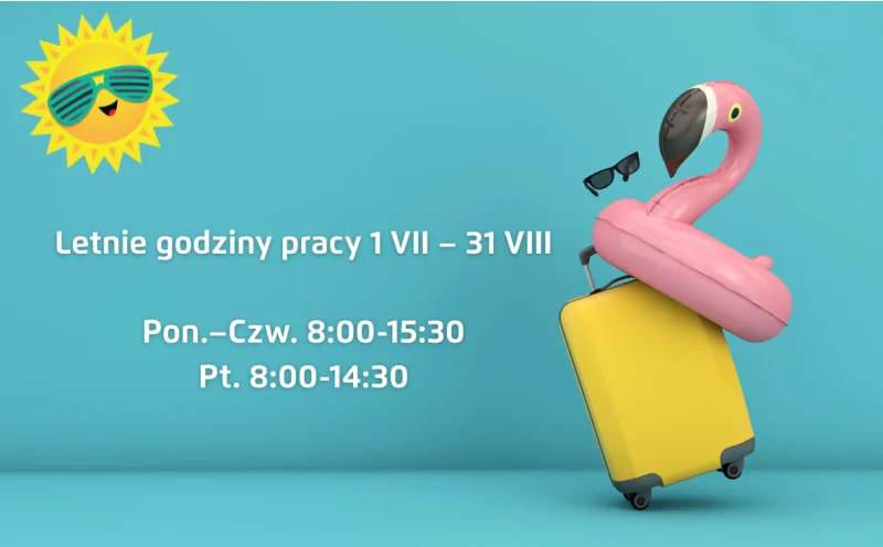 Letnia zmiana godzin otwarcia firmy.